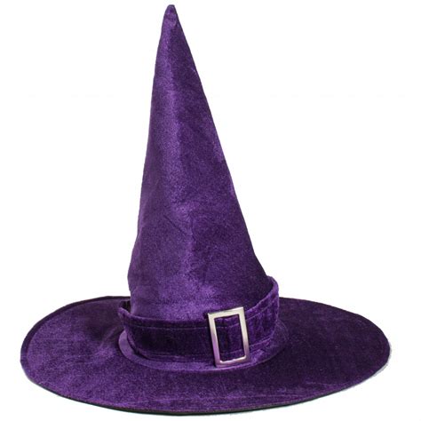 Shadowy velvet witch hat